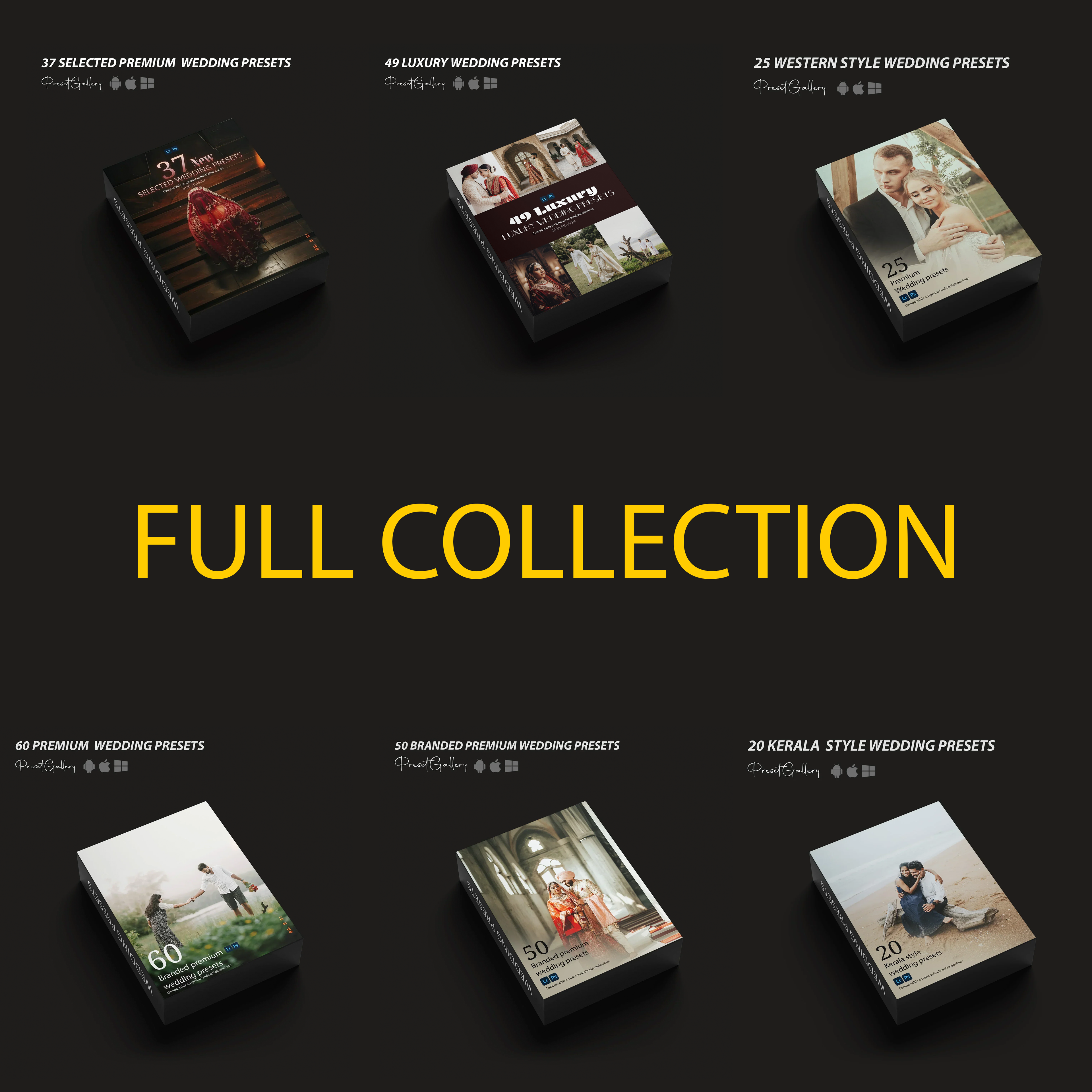 FULL COLLECTON OF WEDDING PRESET PRESET GALLERY
