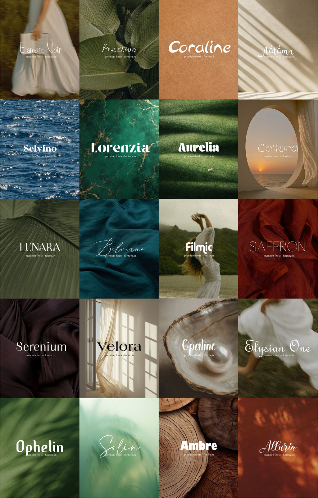 500 LUXURY FONTS FOR SALE PRESET GALLERY