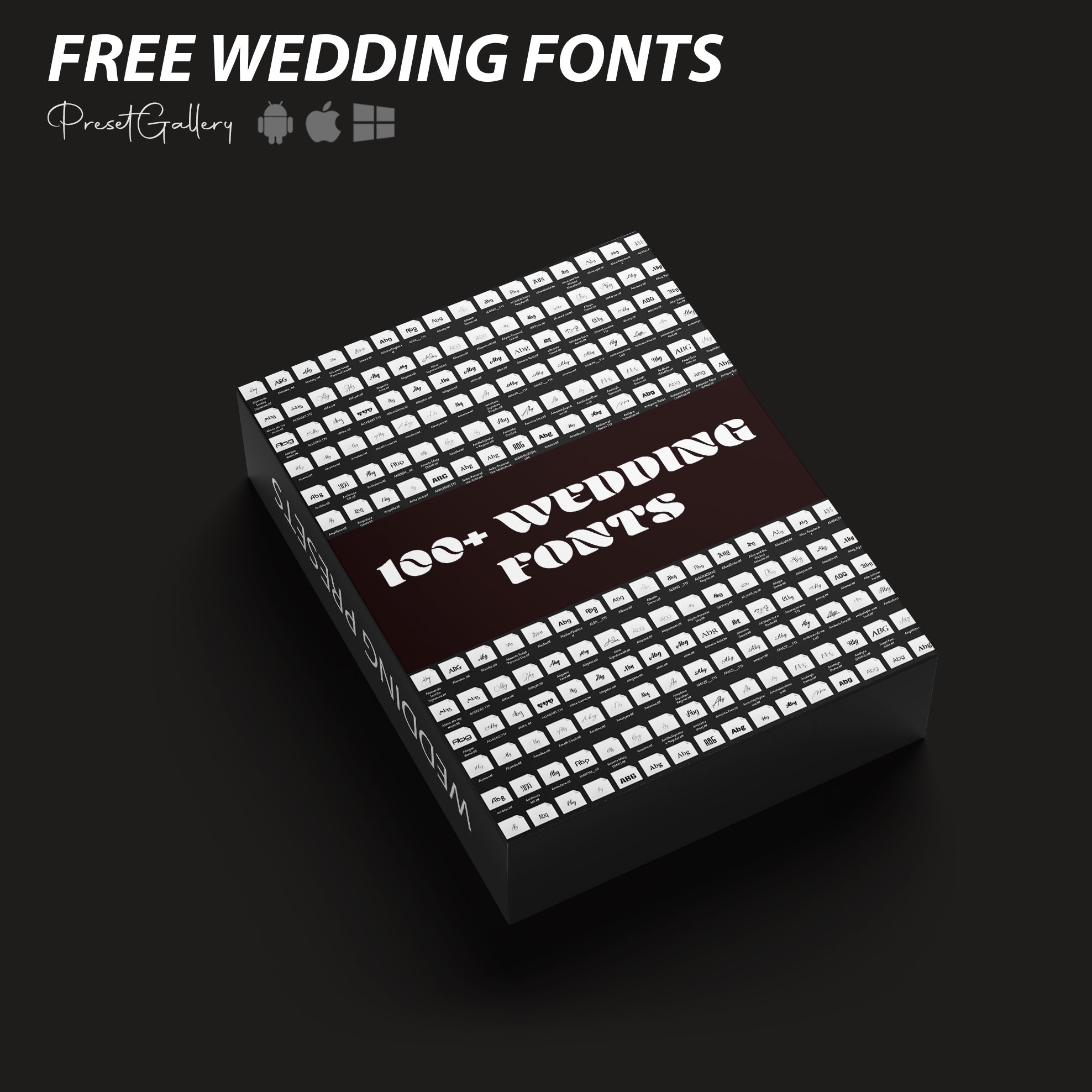 200 LUXURY WEDDING FONT COLLECTION PRESET GALLERY